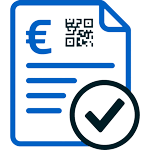 Icon E-Rechnung, Zugferd-Rechnung, X-Rechnung